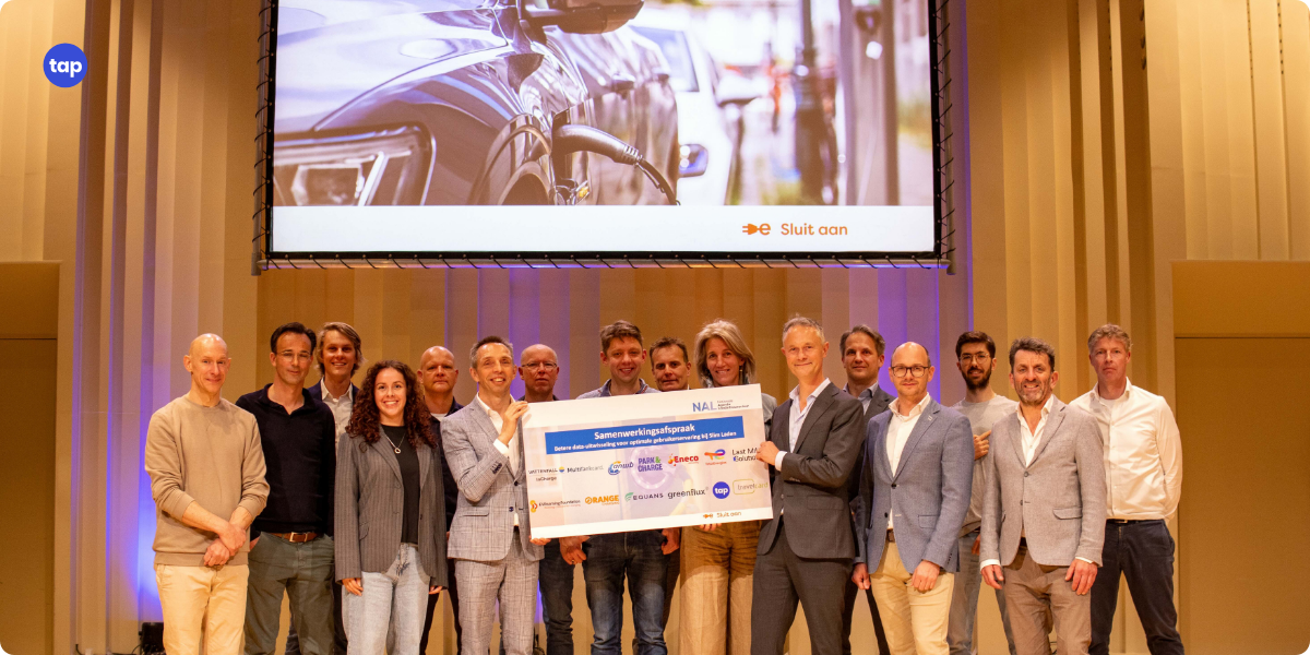 Tap Electric, Vattenfall InCharge, Park&Charge, MultiTankcard, TotalEnergies, EQUANS, Eneco, GreenFlux, Last Mile Solutions, Orange Charging, ANWB, Travelcard, and the EV Roaming Foundation stand at the National Charging Infrastructure Agenda after agreeing to collaborate in advancing data exchange for smarter, more efficient, and driver-centric solutions.
