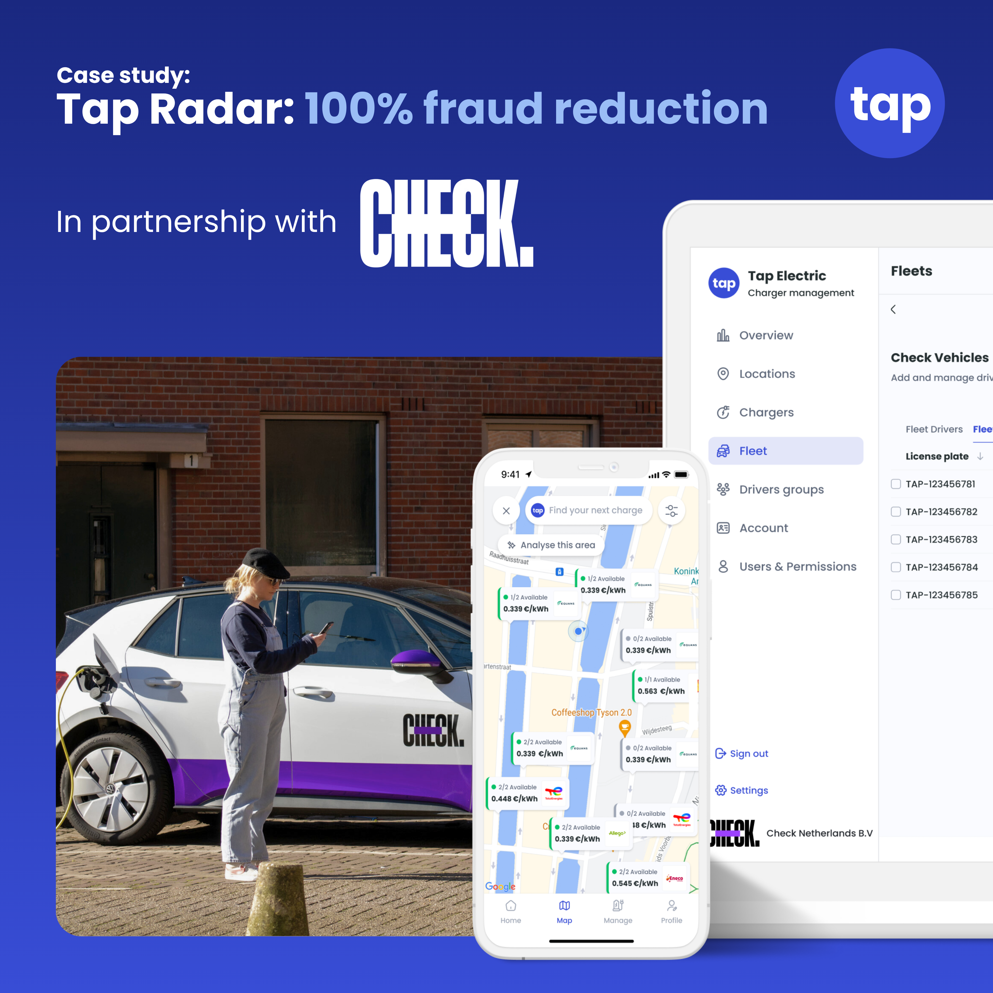 Check car sharing had 100% fraud reduction using Tap Radar